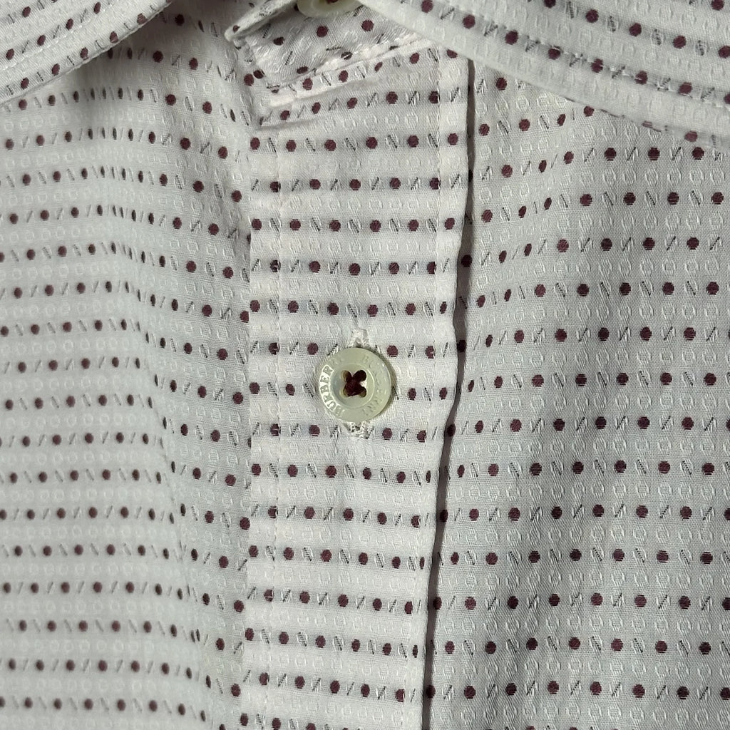 BURBERRY LONDON MICRO-PATTERN SHORT SLEEVE SHIRT (M|L)