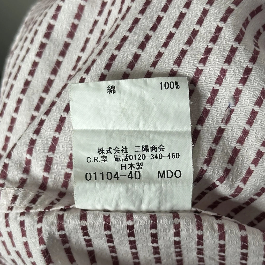 BURBERRY LONDON MICRO-PATTERN SHORT SLEEVE SHIRT (M|L)