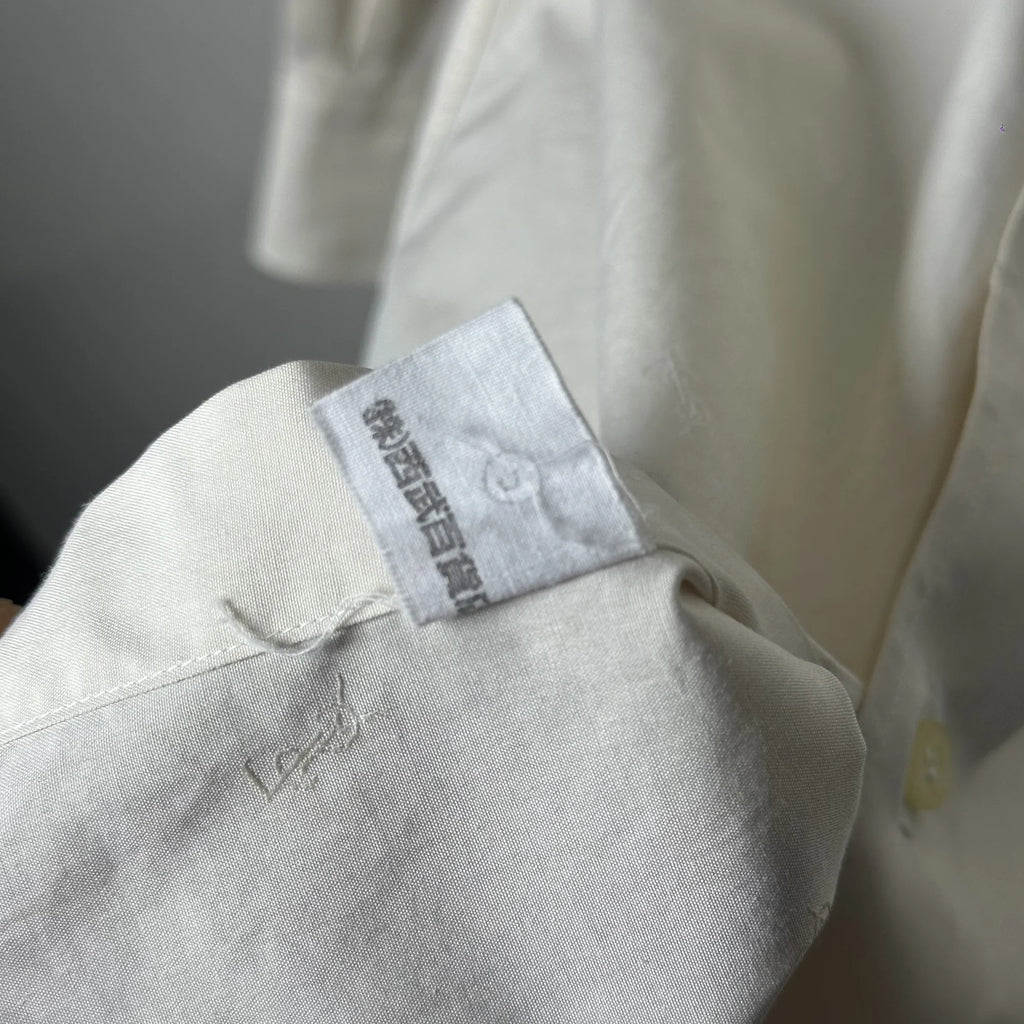 90s YVES SAINT LAURENT MONOGRAM JACQUARD SHIRT (S|M)