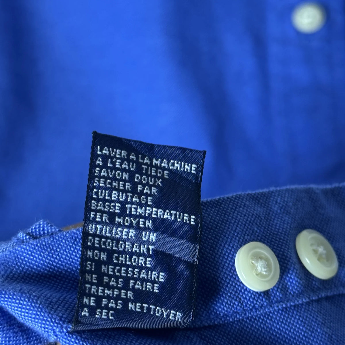 TOMMY HILFIGER COBALT BLUE OXFORD SHIRT (L|XL)