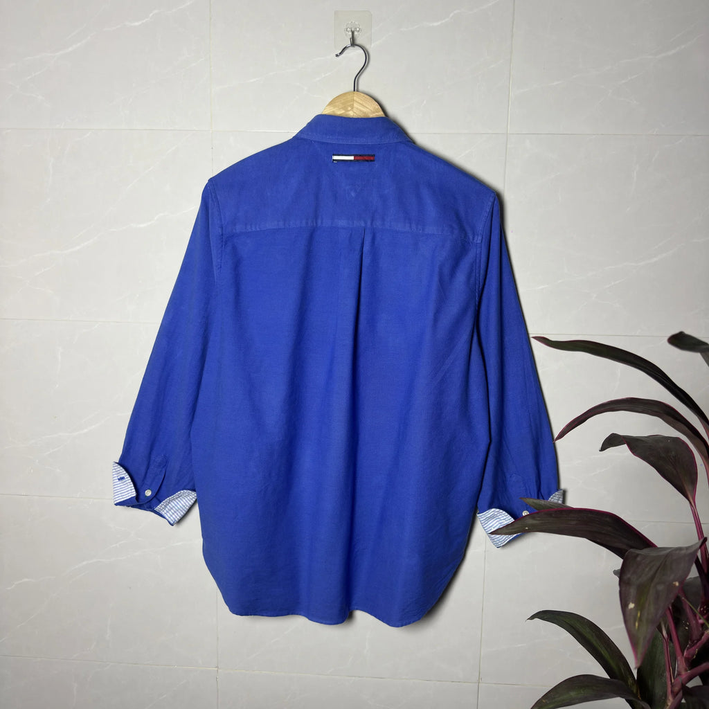TOMMY HILFIGER COBALT BLUE OXFORD SHIRT (L|XL)