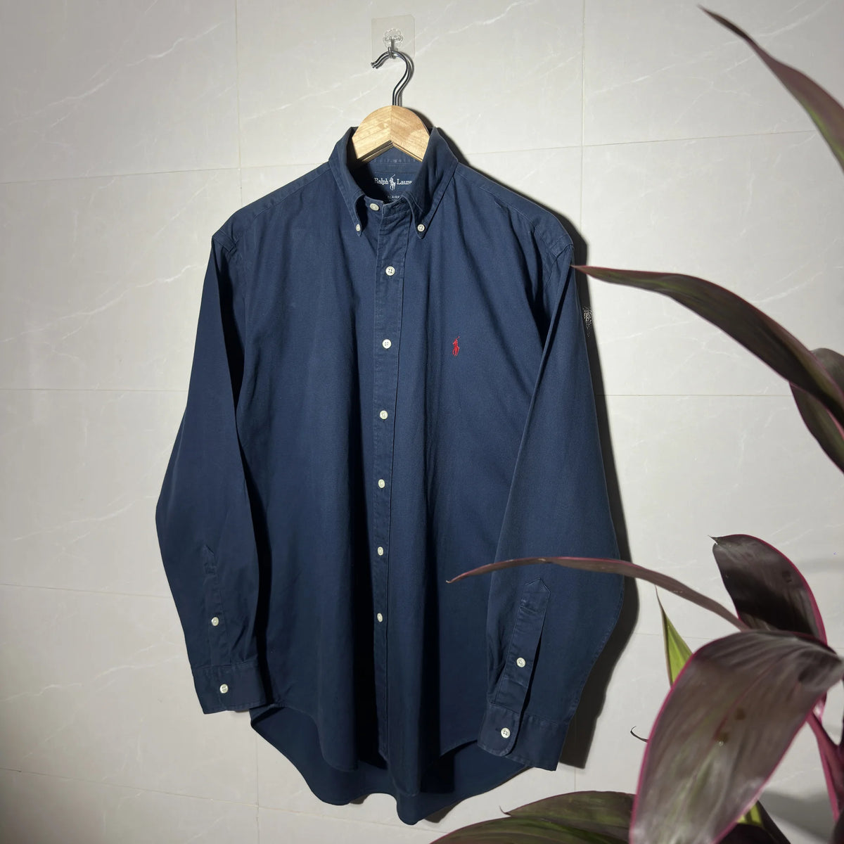 RALPH LAUREN ‘BLAIRE’ NAVY SHIRT (L|XL)